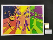 世界限定100枚 DEATH NYC アートポスター 40 Beatles アビィロード ビートルズ Abbey Road LouisVuitton ポップアート_画像2