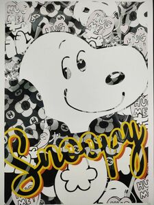 世界限定100枚 DEATH NYC アートポスター 29 Snoopy スヌーピー Peanuts ピーナッツ CHANEL Hug Me ポップアート 現代アート