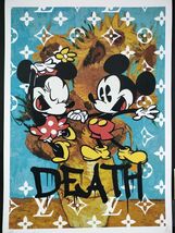 世界限定100枚 DEATH NYC アートポスター 18 Gogh ゴッホ ひまわり Disney ディズニー Mickey Mouse ミッキー ミニー LV_画像1