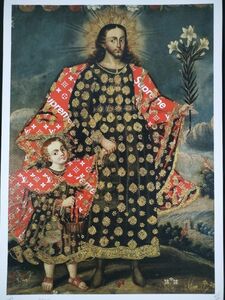 世界限定100枚 DEATH NYC アートポスター 33 セントジョセフとキリストの子供 Supreme シュプリーム 聖ヨセフ ヴィトン LV