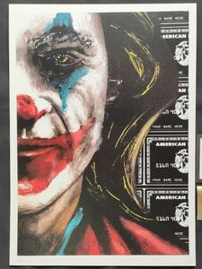 世界限定100枚 DEATH NYC アートポスター 22 ジョーカー JOKER ヴィラン バットマン BATMAN ストリート Banksy バンクシー