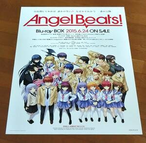 # anime AngelBeats! Angel Be tsuBlu-ray BOX sale notification poster B2 not for sale unused 