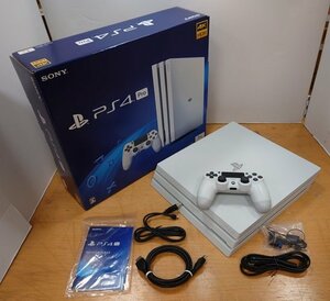 ■【中古】SONY◆PS4 Pro 1TB 本体◆PlayStation 4 Pro グレイシャー・ホワイト CUH-7200B B02◆初期化・動作確認済み -02-