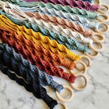 AUGOOG マクラメ 紐 コード ロープ 3mm 綿紐 DIY マクラメ編み 3個セット 鉢植え装飾、壁掛け インテリア 編み物_画像6