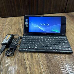 SONY VAIO VPCP11 PCG-11111N Atom 2GB 256GB 8inch vaio Pシリーズバテリーなし WiMAX中古とディスプレイ/LANアダプター VGP-DA10 セット