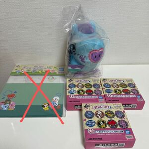 未開封品　 一番くじ　BT21 ART 4点セット　C賞　選べるBT21ぬいぐるみ G賞　ペイントラバーコースター