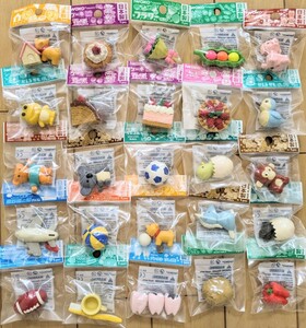 ① 28個セット 新品・未開封 【 イワコー おもしろ消しゴム 】 スイーツ/ユニコーン/飛行機/ コアラ 消しゴム 　　お楽しみ会　パーティ