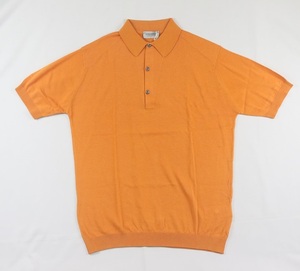 新品 John Smedley　ジョンスメドレー 最高級シーアイランドコットン Lサイズ ポロシャツ　MANDARIN