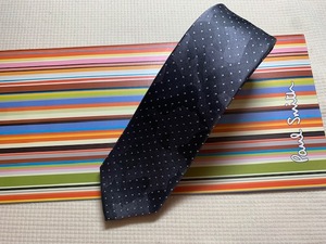 Paul Smith ポールスミスMade in Italy ネクタイグレードット柄シルク100