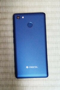 《送料無料》　FREETEL RAIJIN 雷神　ネイビー　Android 7.0　5.5インチ液晶　手帳型ケース付き　動作確認済み