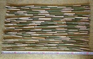 園芸用　竹支柱　長さ約６０ｃｍ　5０本　太さ約３～７ｍｍ