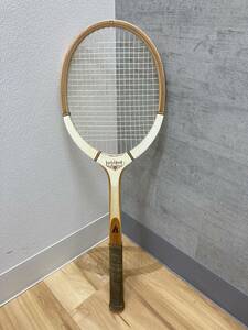 【♯4419】KAWASAKI　カワサキ　軟式テニスラケット　H-№159　LADY　MERIT　木製　昭和