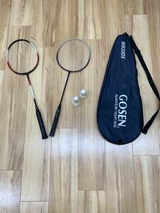 [#3723]GOSEN Gosen badminton racket accessory / other racket 1 point Shuttle 2 point red / white / black 