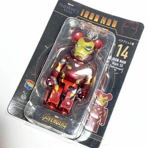 アイアンマン Happyくじ ベアブリック賞 14. IRON MAN Mark50 マーク50 戦闘ダメージVer. Infinity SAGA BE@RBRICK 【MARVEL/MEDICOM TOY】