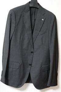 LARDINI スーツ　チャコール　ほぼ新品　サイズ48（M~L）　セットアップ　入学式/卒業式にも　ラルディーニ　