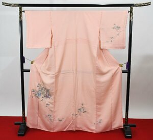 附下訪問着 披露宴 刺繍枝花 身丈160cm 裄丈65cm ★着物 パーティー t‐1729 桜庭呉服店