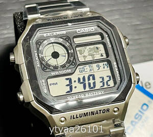 【時計 未使用 新品】カシオスタンダード 腕時計 AE-1200WHD-1AVDF メンズ 並行輸入品 レディース 海外 ブラック クォーツ デジタル