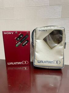 SONY ソニー カセットウォークマン WM-DD レッド ステレオカセットプレーヤー WALKMAN DD 不動品