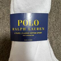 RALPH LAUREN メンズショートソックス ラルフローレン 黒白3_画像4