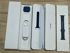 美品 Apple Watch Series 7 GPSモデル 41mm MKN13J/A アビスブルースポーツバンド アップルウォッチシリーズ７