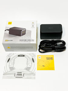 [YON-A60229252] AOHI 120w 4ポート 急速充電器 GaN III 窒化ガリウム採用 PD 3.0 PPS QC3.0 USB Mac Windows PC iPad iPhone Android