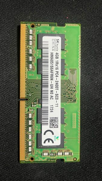 SKhynix DDR4 PC4 2400T 4GB SO-DIMM ノートパソコンメモリ