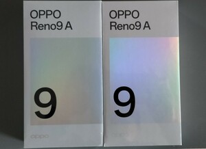 ２台 OPPO Reno9 A ムーンホワイト、ナイトブラック各一台