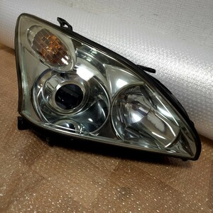 希少 トヨタ 30 ハリアー 純正 HID ヘッドライト 右 運転席側 KOITO48-33 打刻3 MCU30W MCU35W ACU30W ACU35W 棚C120 検索) フォグ　グリル