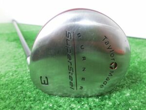 激安♪Taylor Made テーラーメイド BURNER SuperSteel 3W フェアウェイウッド ?°/純正 シャフト BUBBLE FLEX-R G5656♪