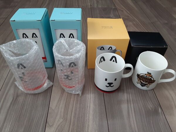 SoftBank マグカップ2個&グラス2個