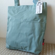 1点のみ●未使用 タグ付 わちふぃーるど WACHIFIELD 猫 ダヤン 刺繍 A4 大きい トートバッグ 3ポケット green●ゆうパケ 送料無料●_画像3