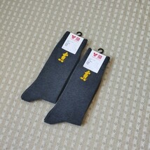 ● 2足セット ● 未使用 タグ付 ユニクロ UNIQLO ソックス 靴下 27~29 gray 消臭 ディズニー ミッキー 刺繍●ネコポス 送料無料_画像5