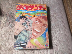 週刊少年サンデー　昭和44年11号3月９日号（武道　第5氷河期　竹内流柔術　高木流　鎖鎌　渋川流　小笠原流　根岸流