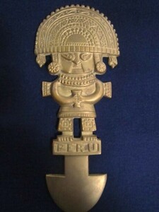 -* античный коллекция pe Roo in ka изделие прикладного искусства орнамент металлический кукла 475g *-