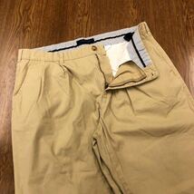 【FB046】TOMMY HILFIGER W38 L34 ツータック チノパンツ ワークパンツ ベージュ メンズブランド古着 トミーヒルフィガー 送料無料_画像4