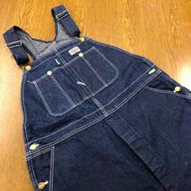 【FB121】USA製 Dickies W40 L32 大きいサイズ ビッグサイズ オーバーオール デニム メンズブランド古着 ディッキーズ 送料無料_画像1