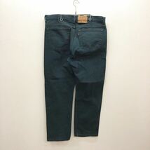 【FB138】USA製 Levi's 505 W40 L30 大きいサイズ ビッグサイズ カラーパンツ グリーン メンズブランド古着 リーバイス505 送料無料_画像3