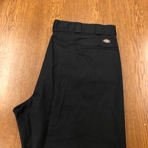 【FB141】Dickies 874 W48 L30 大きいサイズ ビッグサイズ ワークパンツ ブラック 黒色 メンズブランド古着 ディッキーズ874 送料無料