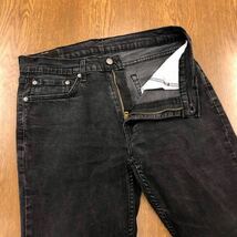 【FB257】Levi's 511 W36 L32 ブラック ジーンズ ジーパン デニムパンツ ストレッチ生地 黒色 メンズブランド古着 リーバイス511 送料無料_画像4