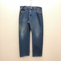 【FB407】Levi's 501 W35 L33 定番ストレート ジーンズ ジーパン デニムパンツ メンズブランド古着 リーバイス501 送料無料_画像2