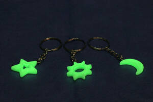 . light night light key holder fluorescence shines strap 3 piece set 