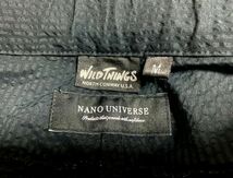 ★美品　WILD THINGS × NANO UNIVERSE 別注　シアサッカー クライミングパンツ ブラック M_画像7