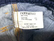 ★19SS 美品　nonnative ノンネイティブ　DWELLER 4P JEANS TAPERED FIT C/P 11oz DENIM STRETCH ストレッチスキニーデニム 日本製 0_画像7