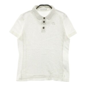HEAL CREEK Heal Creek рубашка-поло с коротким рукавом точка рисунок оттенок белого 40 [240001877578] Golf одежда женский 