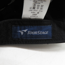 TOUR STAGE ツアーステージ キャップ ブラック系 57-59cm [240001888176] ゴルフウェア_画像5