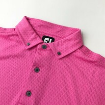 FOOT JOY フットジョイ 半袖ポロシャツ 総柄 ピンク系 XL [240001908590] ゴルフウェア メンズ_画像3
