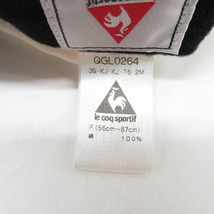 LE COQ GOLF ルコックゴルフ ワークキャップ ホワイト系 55-57cm [240001923311] ゴルフウェア_画像7