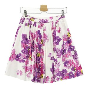 BLUGIRL blue girl skirt floral print white group I40 [240001928651] lady's 