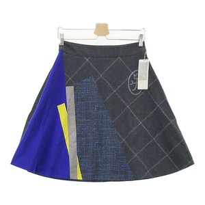 [ new goods ]CASTELBAJAC Castelbajac stretch skirt total pattern navy series 38 [240101020647] lady's 