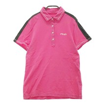 PING ピン 半袖ポロシャツ ピンク系 L [240101034299] ゴルフウェア レディース_画像1